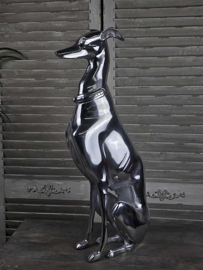 Impressive Sitting Greyhound Ornament