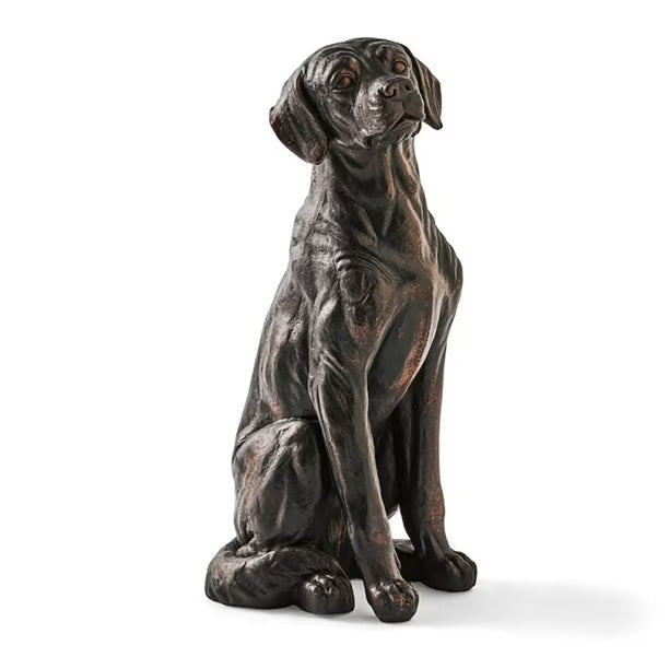 Sitting Labrador Dog Garden Statue – Realistic Outdoor Yard Decor