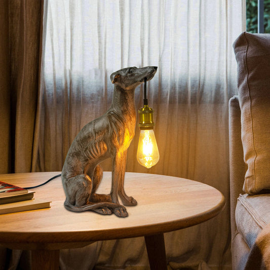 Sighthound Resin Table Lamp