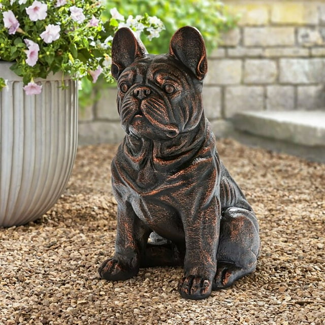 Sitting French Bull Dog Statue