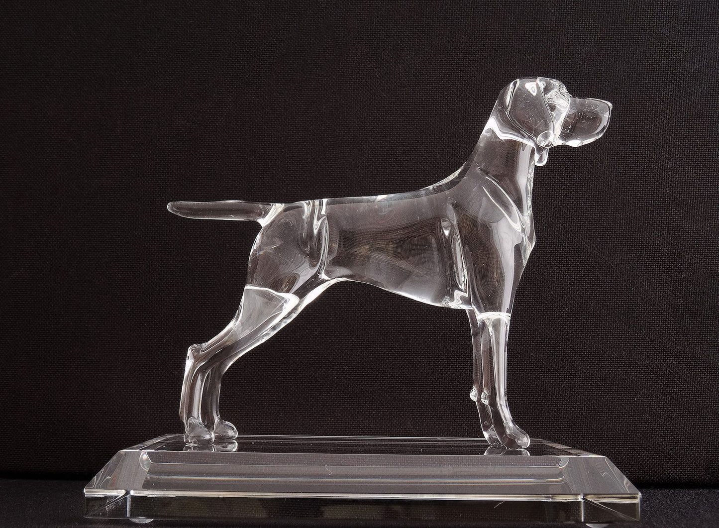 Elegant Handcrafted Vizsla Sculpture with Display Base