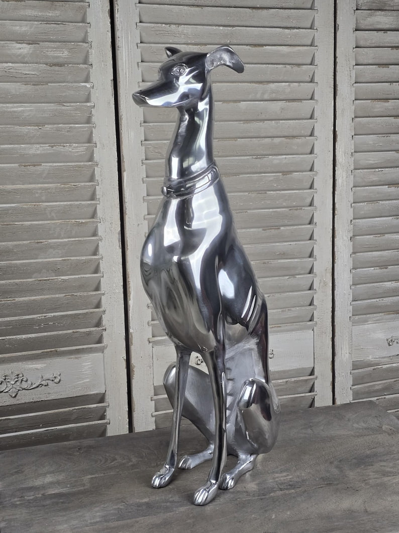 Impressive Sitting Greyhound Ornament
