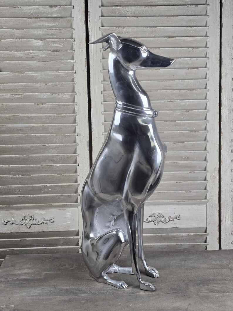 Impressive Sitting Greyhound Ornament