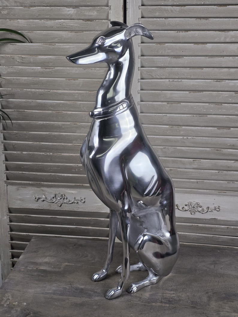 Impressive Sitting Greyhound Ornament