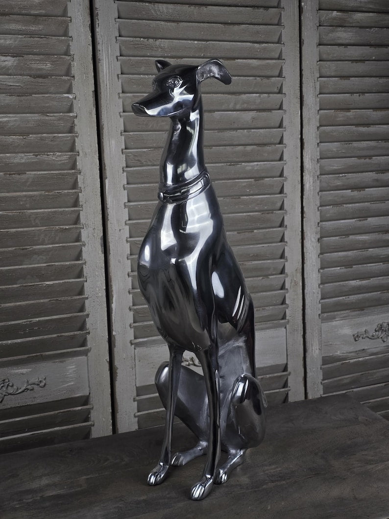 Impressive Sitting Greyhound Ornament