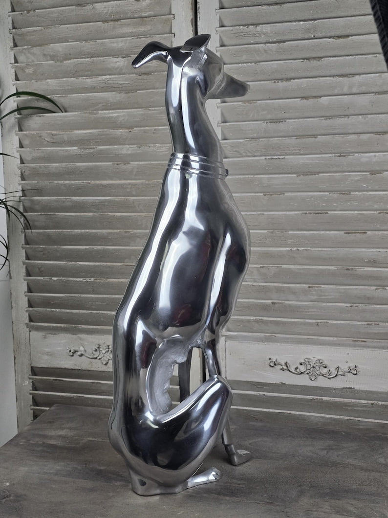 Impressive Sitting Greyhound Ornament