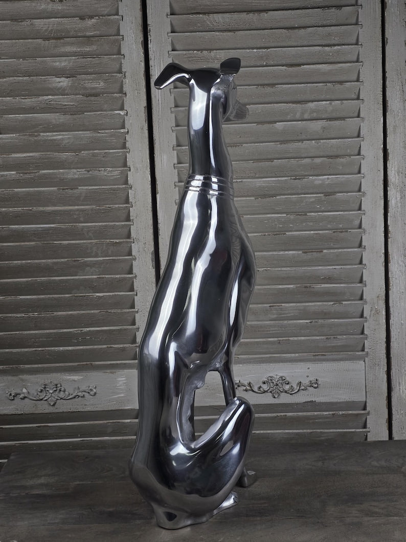 Impressive Sitting Greyhound Ornament