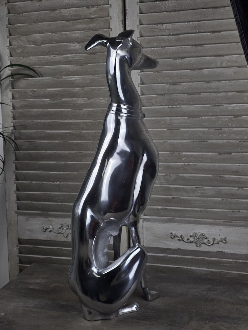 Impressive Sitting Greyhound Ornament