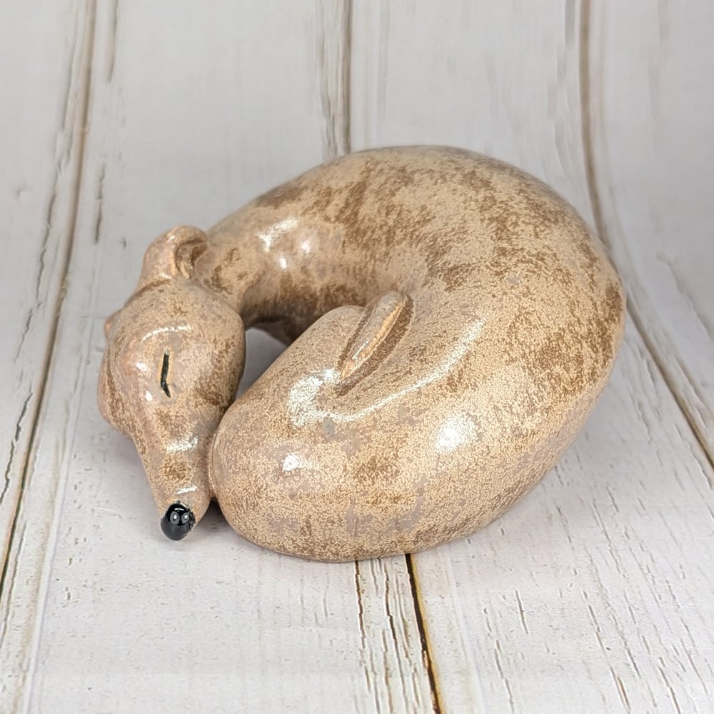 Fawn Sighthound Sculpture