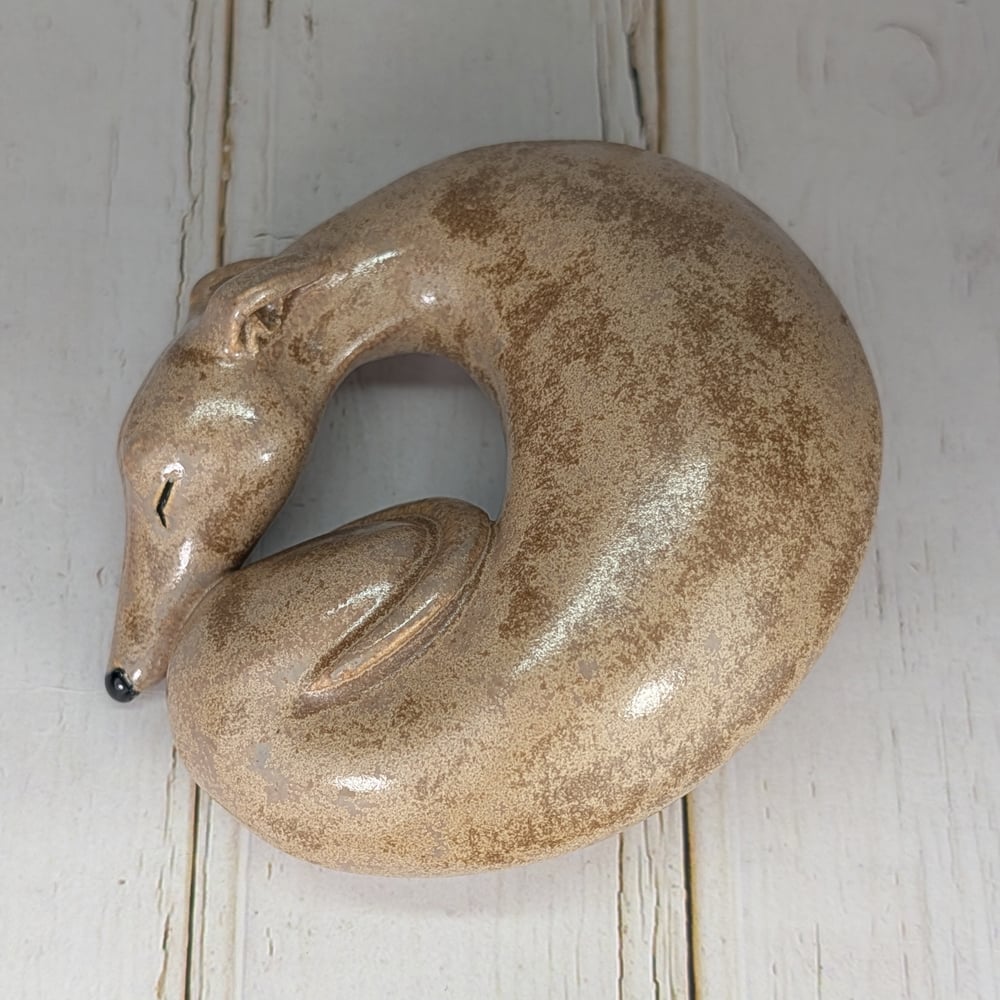 Fawn Sighthound Sculpture