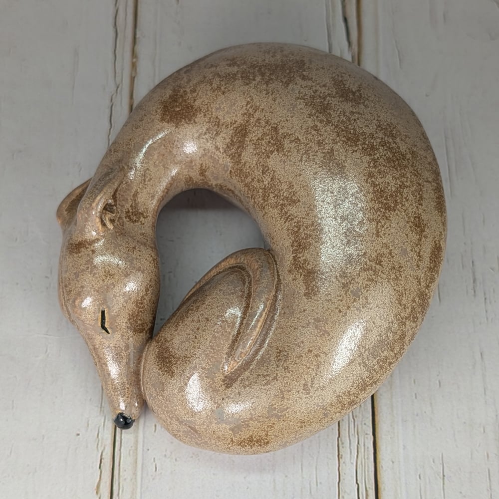 Fawn Sighthound Sculpture