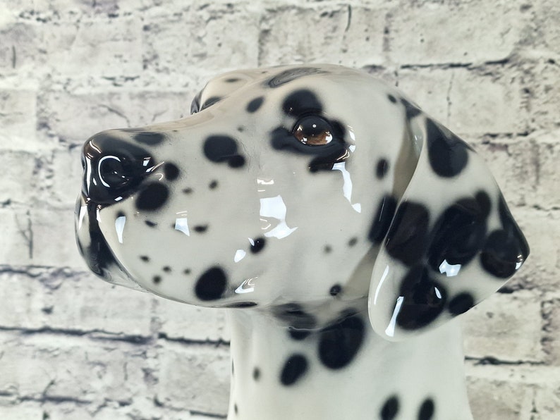 Elegant Sitting Dalmatian Statue