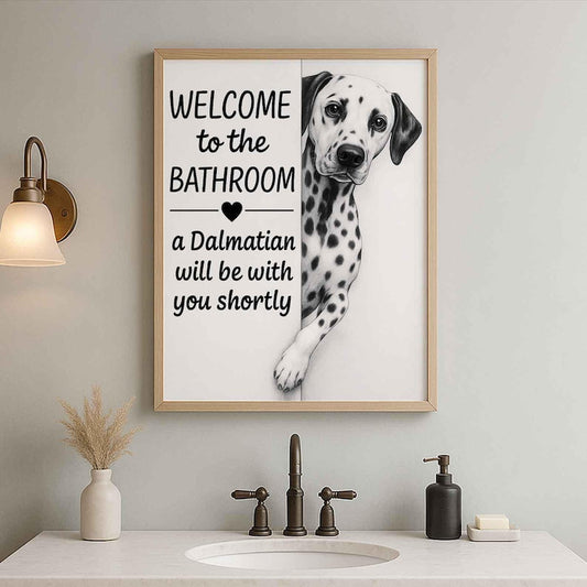 Dalmatian Bathroom Art