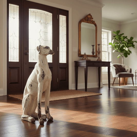 Vintage Greyhound Dog Statue – A Symbol of Elegance, Loyalty, and Timeless Charm